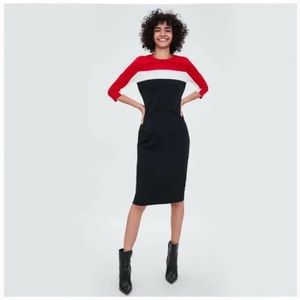 Zara Long sleeve Midi dress
